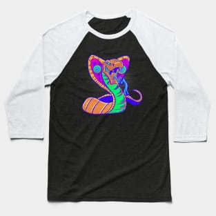 Neon Orange Cobra Baseball T-Shirt